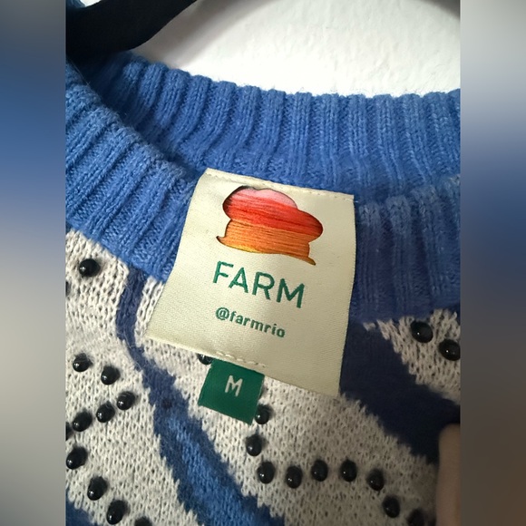 Farm Rio Cropped Banana Sweater - Picture 3 of 13